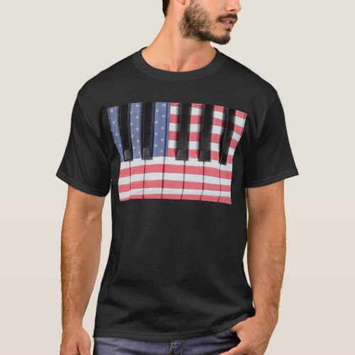 Patriotic_Piano_Keyboard_Octave_ajpgPatriotic Pia T_Shirt