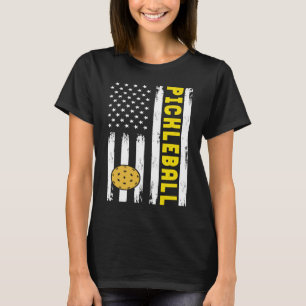 patriotic Pickleball sports apparel women men us f T-Shirt