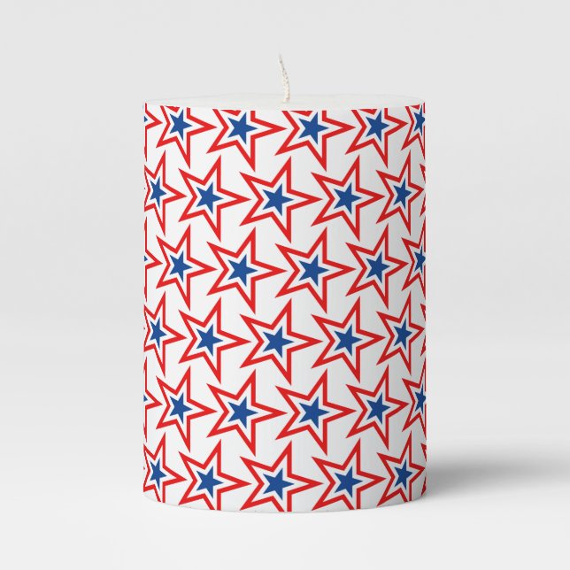 Patriotic Pillar Candle (Front)