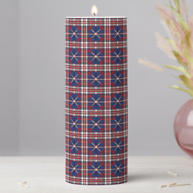 Patriotic Pillar Candle (In Situ)