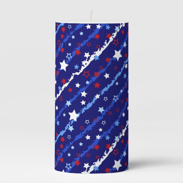 Patriotic Pillar Candle (Front)
