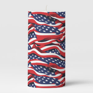 Patriotic Pillar Candle