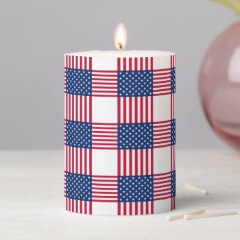 Patriotic Pillar Candle by photographybydebbie at Zazzle
