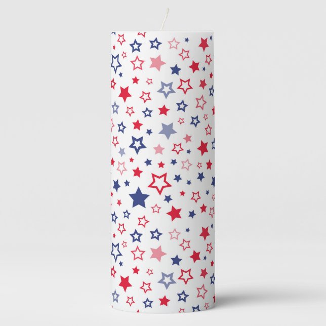 Patriotic Pillar Candle (Front)