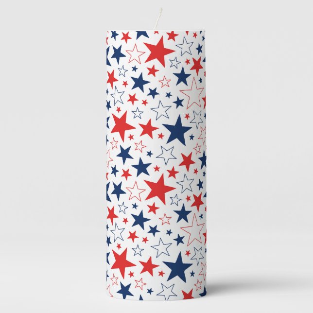 Patriotic Pillar Candle (Front)