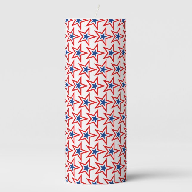 Patriotic Pillar Candle (Front)