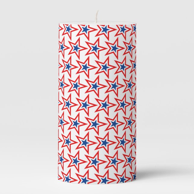Patriotic Pillar Candle (Front)