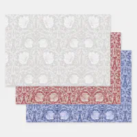 Pimpernel William Morris -Dark Brown Wrapping Paper, Zazzle