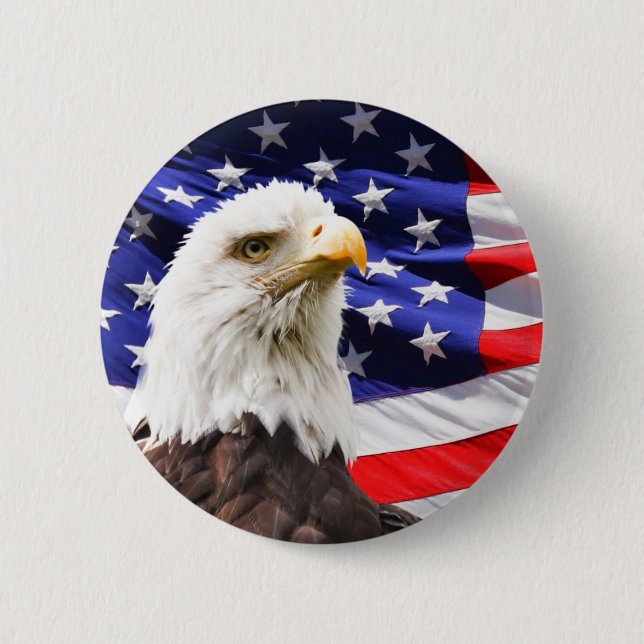 Patriotic Pinback Button (Front)