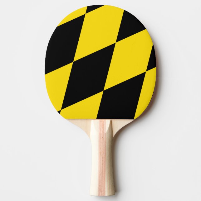 Patriotic, ping pong paddle with Flag of Munich (Front)