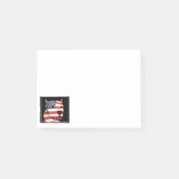 Patriotic Pit Bull Post-it Notes by deemac1 at Zazzle