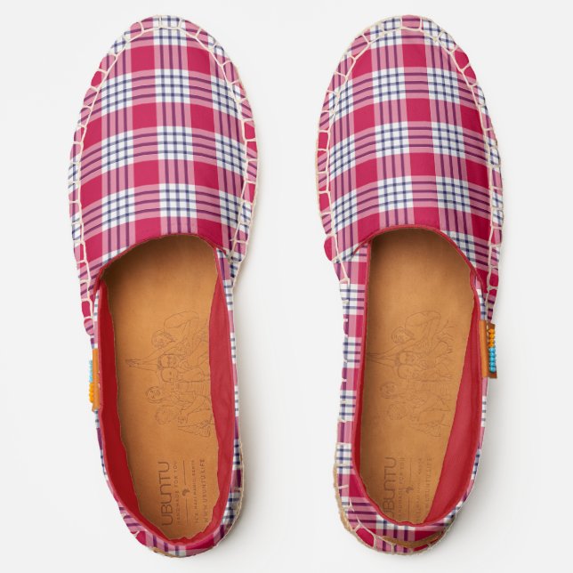 Patriotic Plaid Espadrilles (Front)