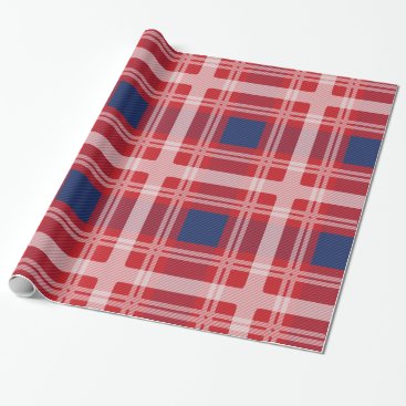 Patriotic plaid wrapping paper Patriotic plaid wrapping paper