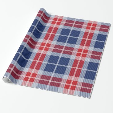 Patriotic plaid wrapping paper Patriotic plaid wrapping paper