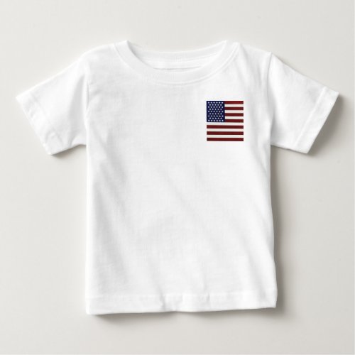 Patriotic Pocket Design USA Flag Baby T_Shirt