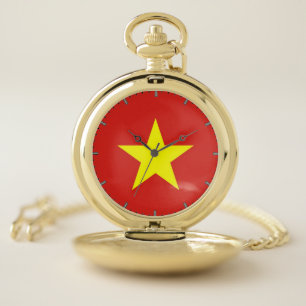 Patriotic Pocket Watch with of Vietnam
