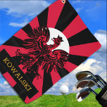 Patriotic Poland Sports Golf Towel & Polish Flag<br><div class="desc">Golf Towel: Retro Poland & Polish flag golf towel with monogrammed name / family - love my country,  summer holiday,  fathers day / sports fans</div>