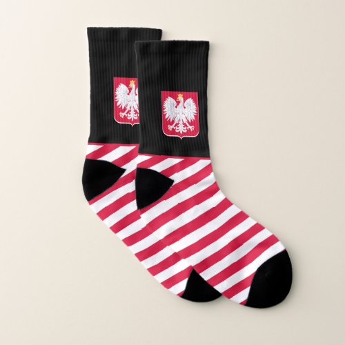 Patriotic Polish Socks Flag fashion Poland Socks