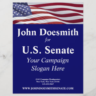 Patriotic Political Campaign Flyer