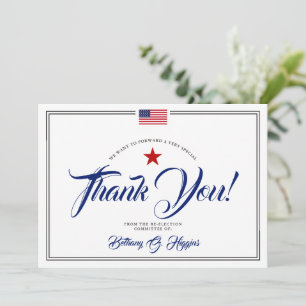 Patriotic Political Donation Thank You