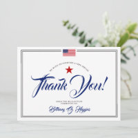 Patriotic Political Donation Thank You