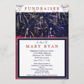 Patriotic Political Fundraiser Invitation
