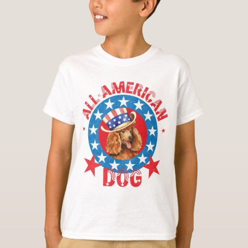 Patriotic Poodle T_Shirt