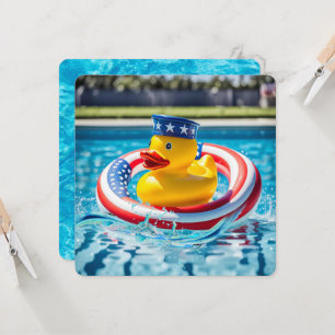 Patriotic Pool Party Invitation