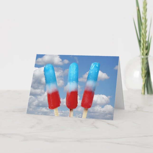 Patriotic Popsicles Card (Front)