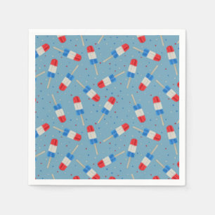 Patriotic Popsicles Paper Napkins