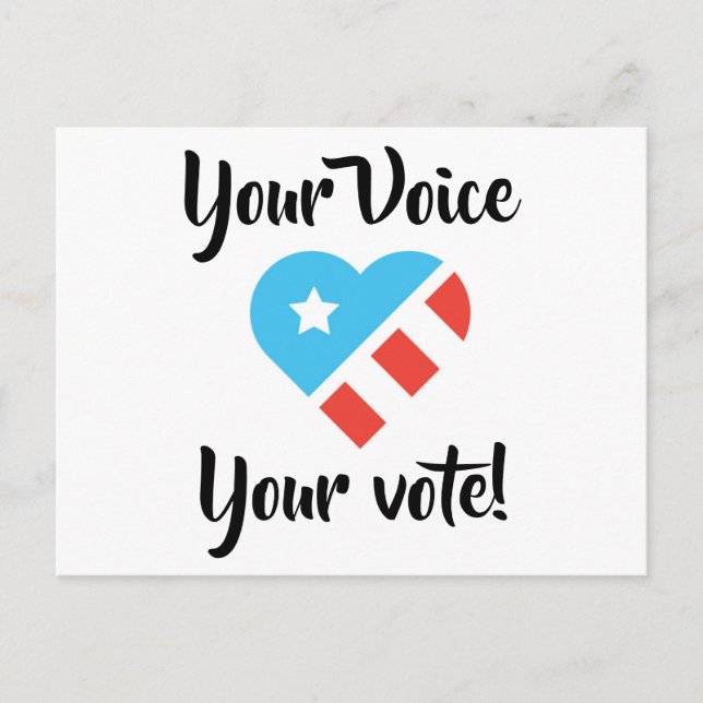 Patriotic Postcard for Voters (Front)