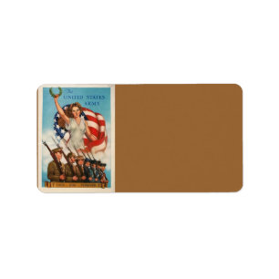 Patriotic Poster Address Label
