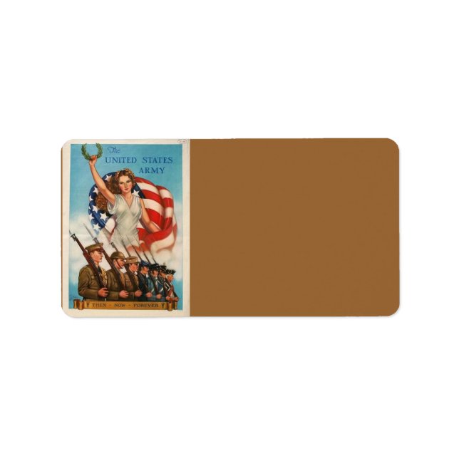 Patriotic Poster Address Label (Front)