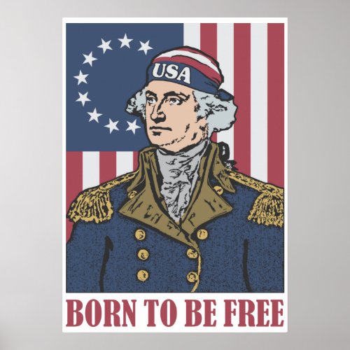 Patriotic Poster _ George Washington _ 4th of July