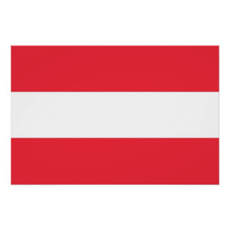 Patriotic poster with Flag of Austria