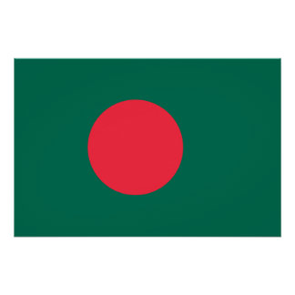 Patriotic poster with Flag of Bangladesh