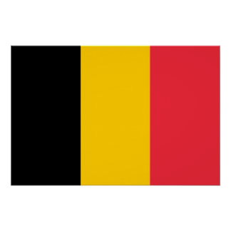 Patriotic poster with Flag of Belgium