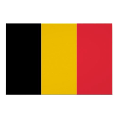 Patriotic poster with Flag of Belgium