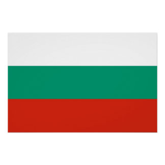 Patriotic poster with Flag of Bulgaria