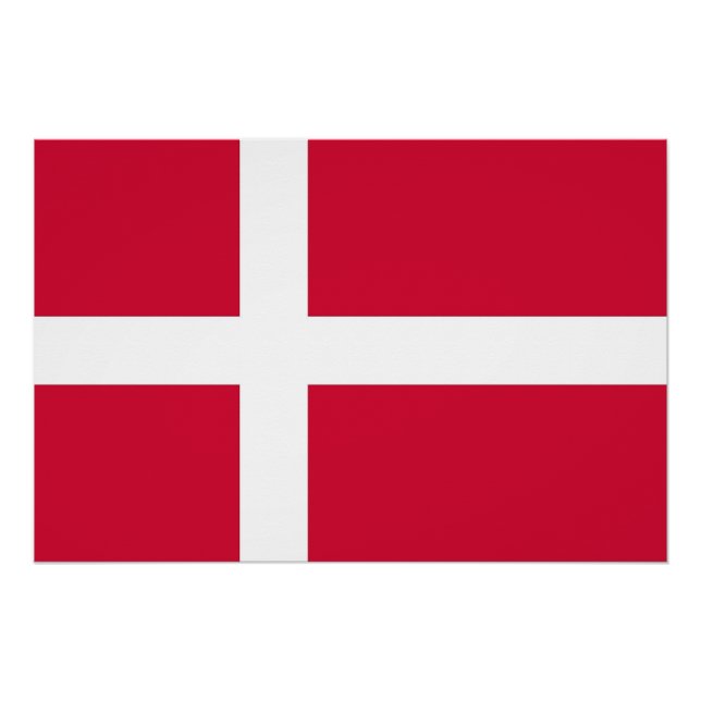 Patriotic poster with Flag of Denmark (Front)