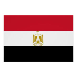 Patriotic poster with Flag of Egypt