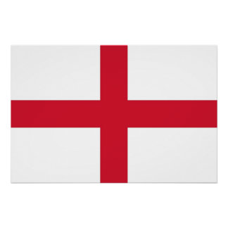 Patriotic poster with Flag of England