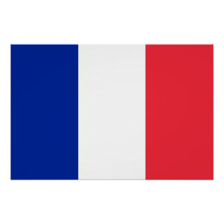 Patriotic poster with Flag of France