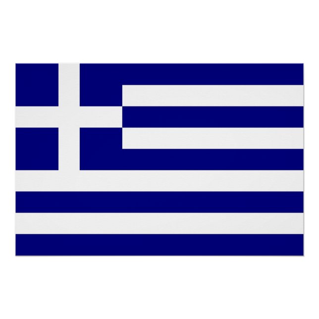 Patriotic poster with Flag of Greece (Front)