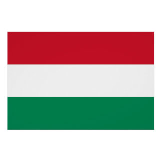 Patriotic poster with Flag of Hungary