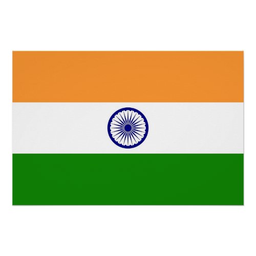 Patriotic poster with Flag of India