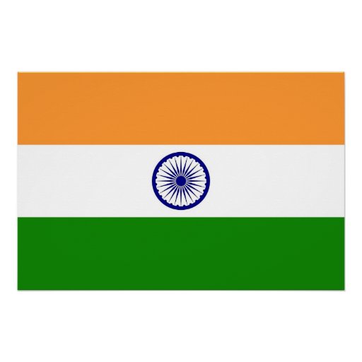 Patriotic poster with Flag of India | Zazzle