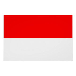 Patriotic poster with Flag of Indonesia