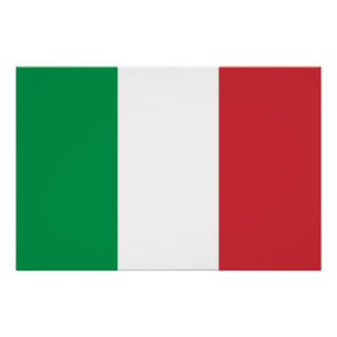 Patriotic poster with Flag of Italy