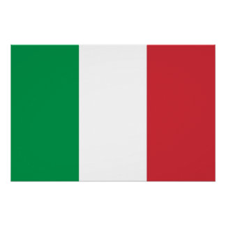 Patriotic poster with Flag of Italy